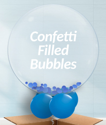 Personalised Confetti Filled Bubble Balloons | Party Save Smile